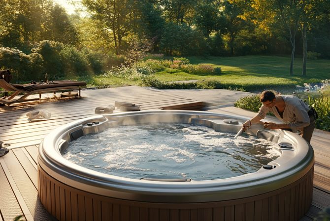 quotplumber-repairing-outdoor-hot-tub-systemquot